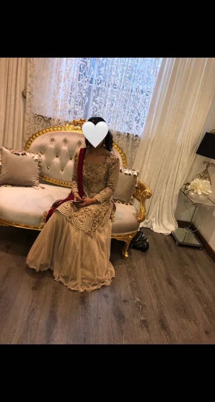 Asian wedding outfit- beautiful perfect for walima or baraat-worn only once thumbnail 3