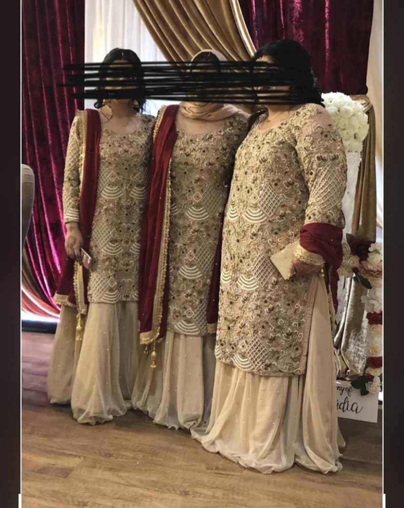 Asian wedding outfit- beautiful perfect for walima or baraat-worn only once thumbnail 2