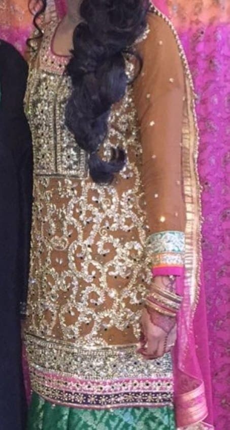 Women's mendhi wedding dress