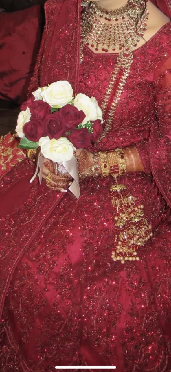Red bridal lehenga khusboos by chaand thumbnail 2