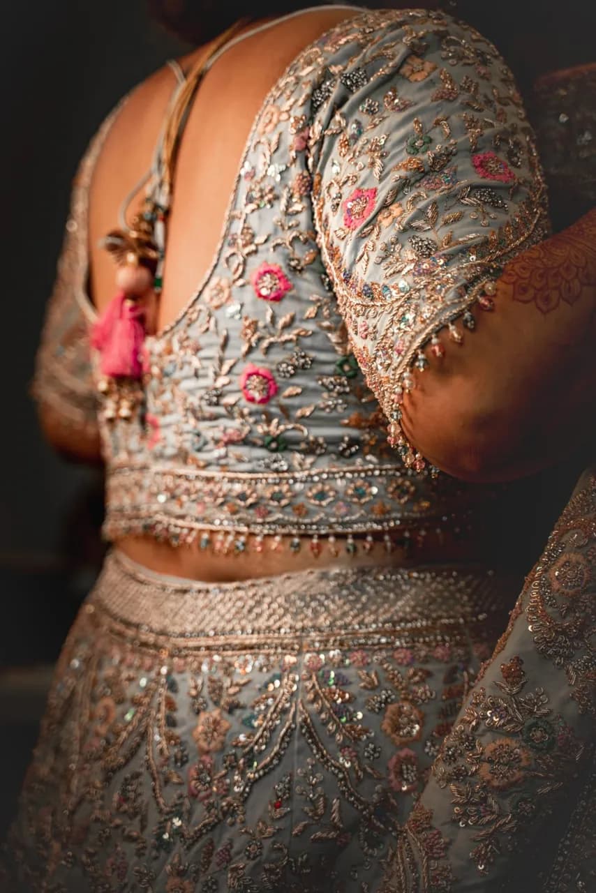 Elegant Pastel Bridal Lengha thumbnail 2