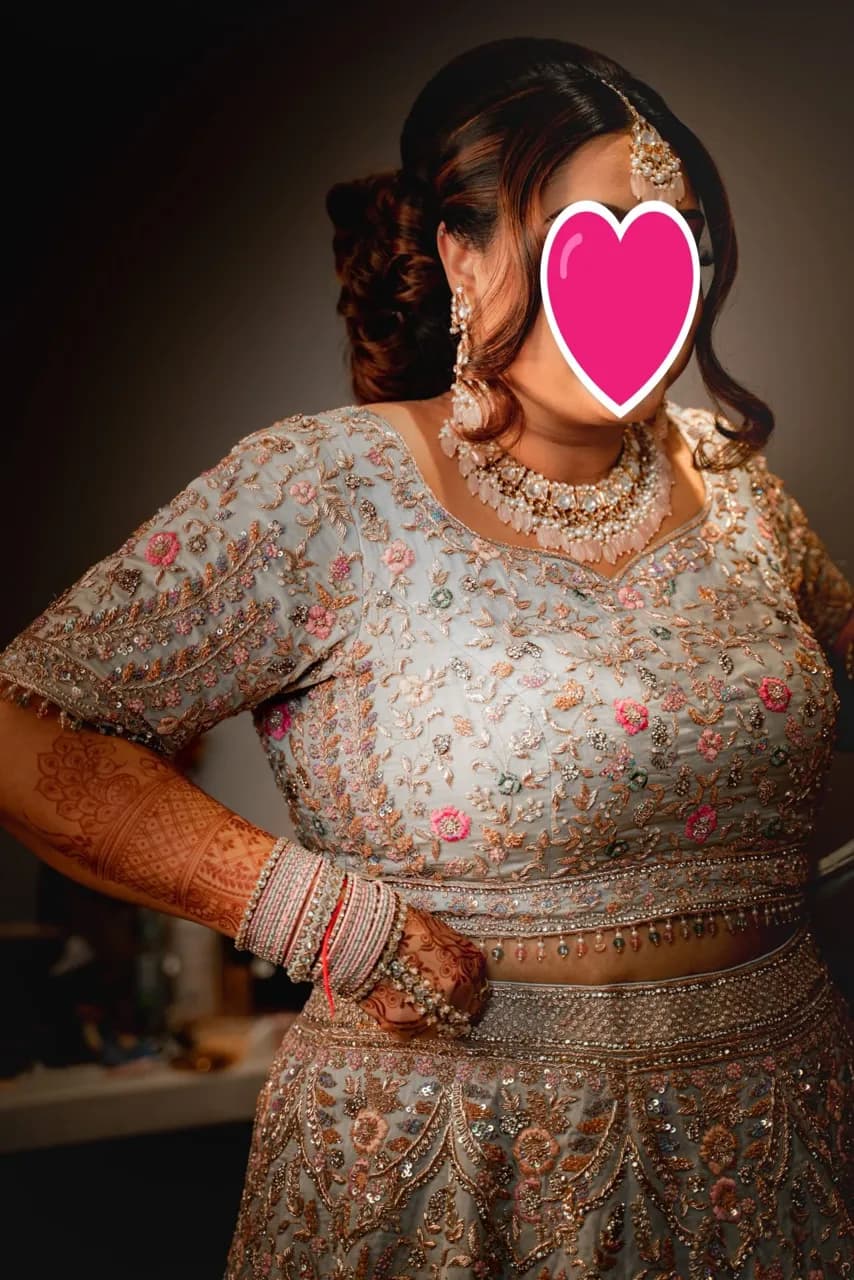 Elegant Pastel Bridal Lengha thumbnail 5