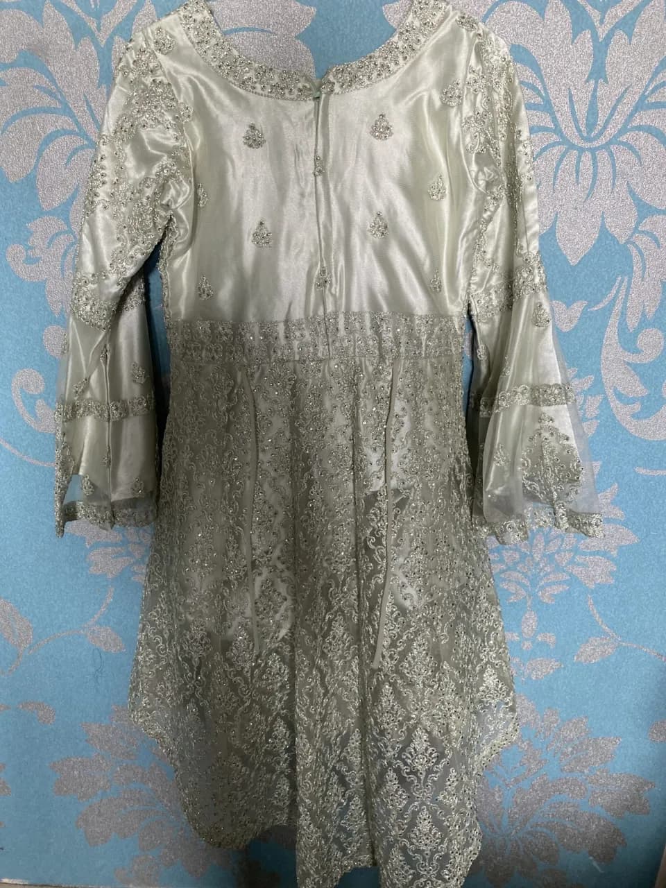 mint green shararah wedding dress thumbnail 3
