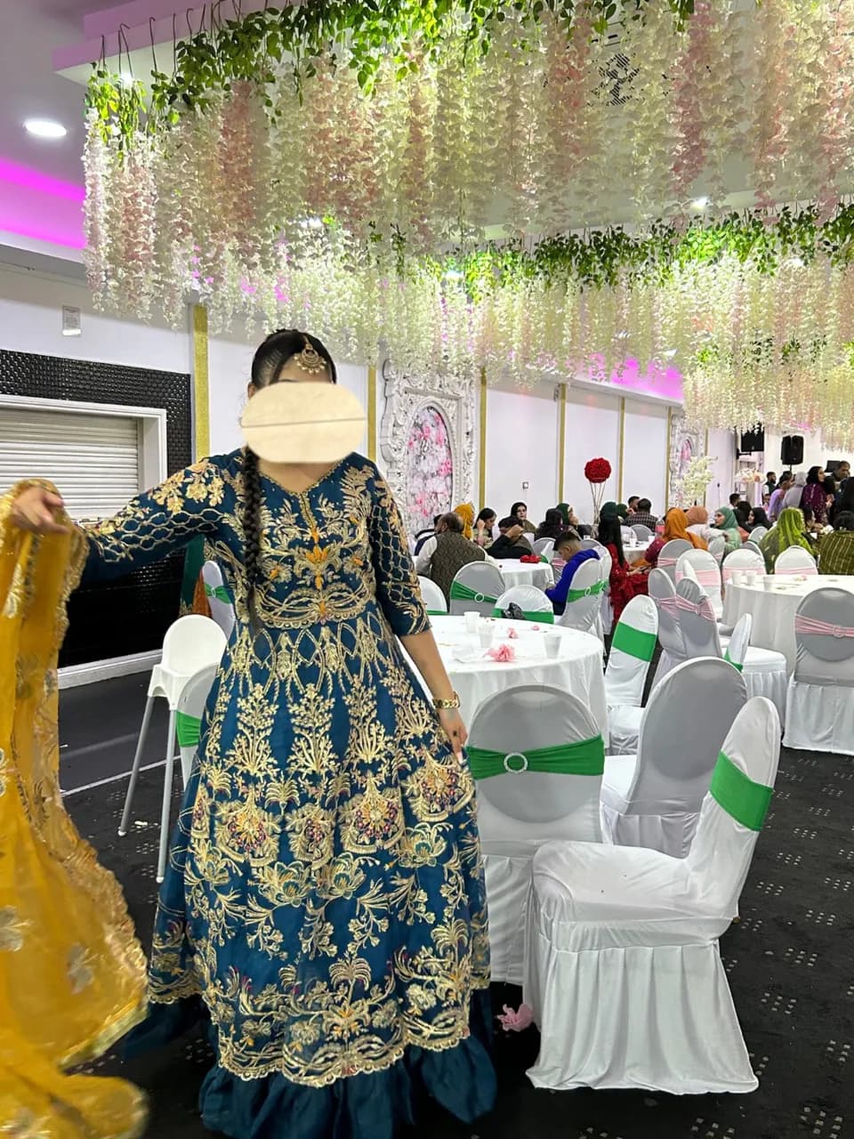 Bridal/bridesmaids Pakistani maxi dress thumbnail 2