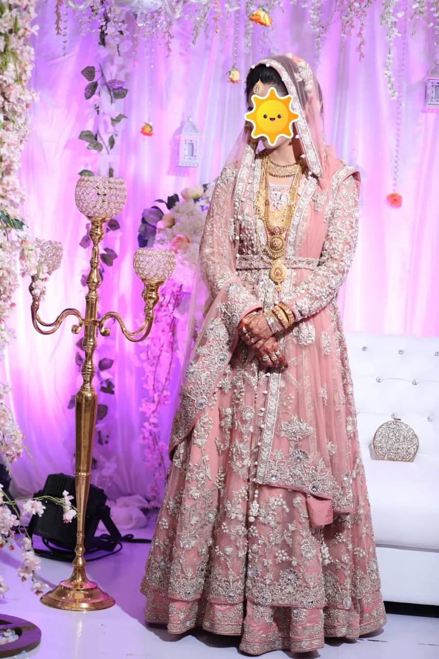 Peach Pakistani Bridal Gown thumbnail 2
