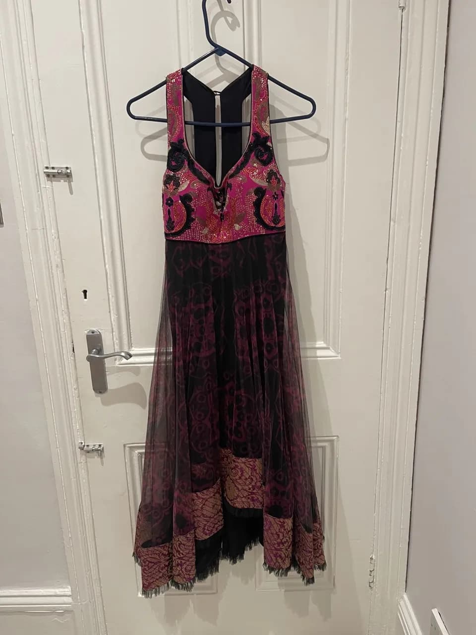 Pink/Black Indian Dress