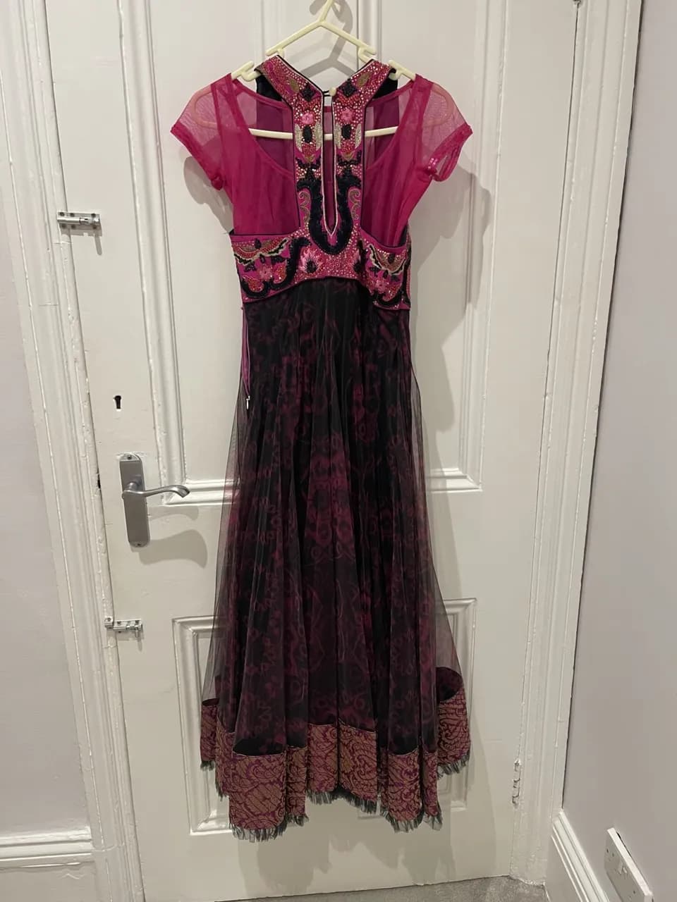 Pink/Black Indian Dress thumbnail 2