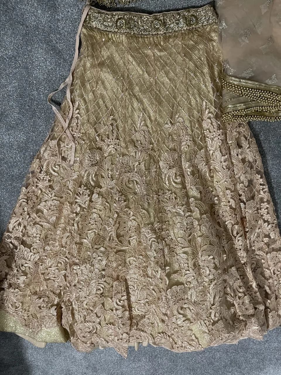 Gorgeous designer 3 piece Gold lengha thumbnail 3