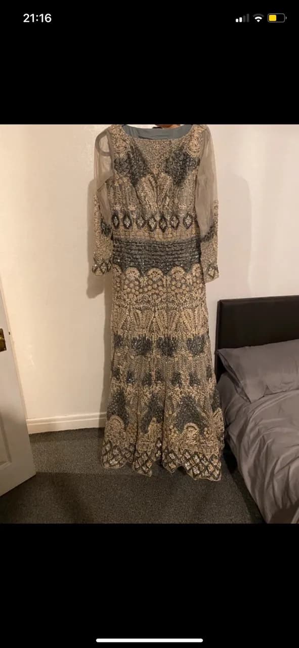 Blue/ grey Walima gown/dress