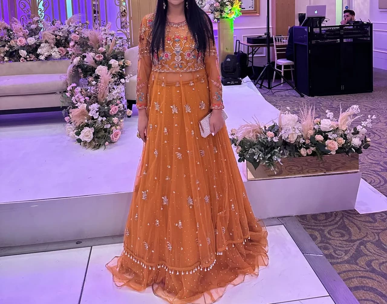 Long shirt and lehnga