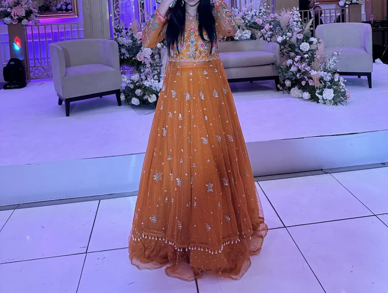 Long shirt and lehnga thumbnail 2