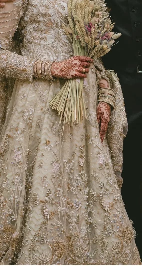 Suffuse bridal lengha