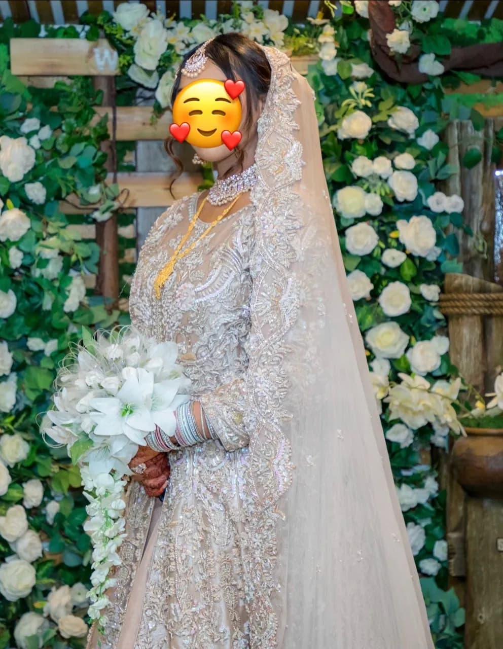 champagne wedding lehenga thumbnail 3