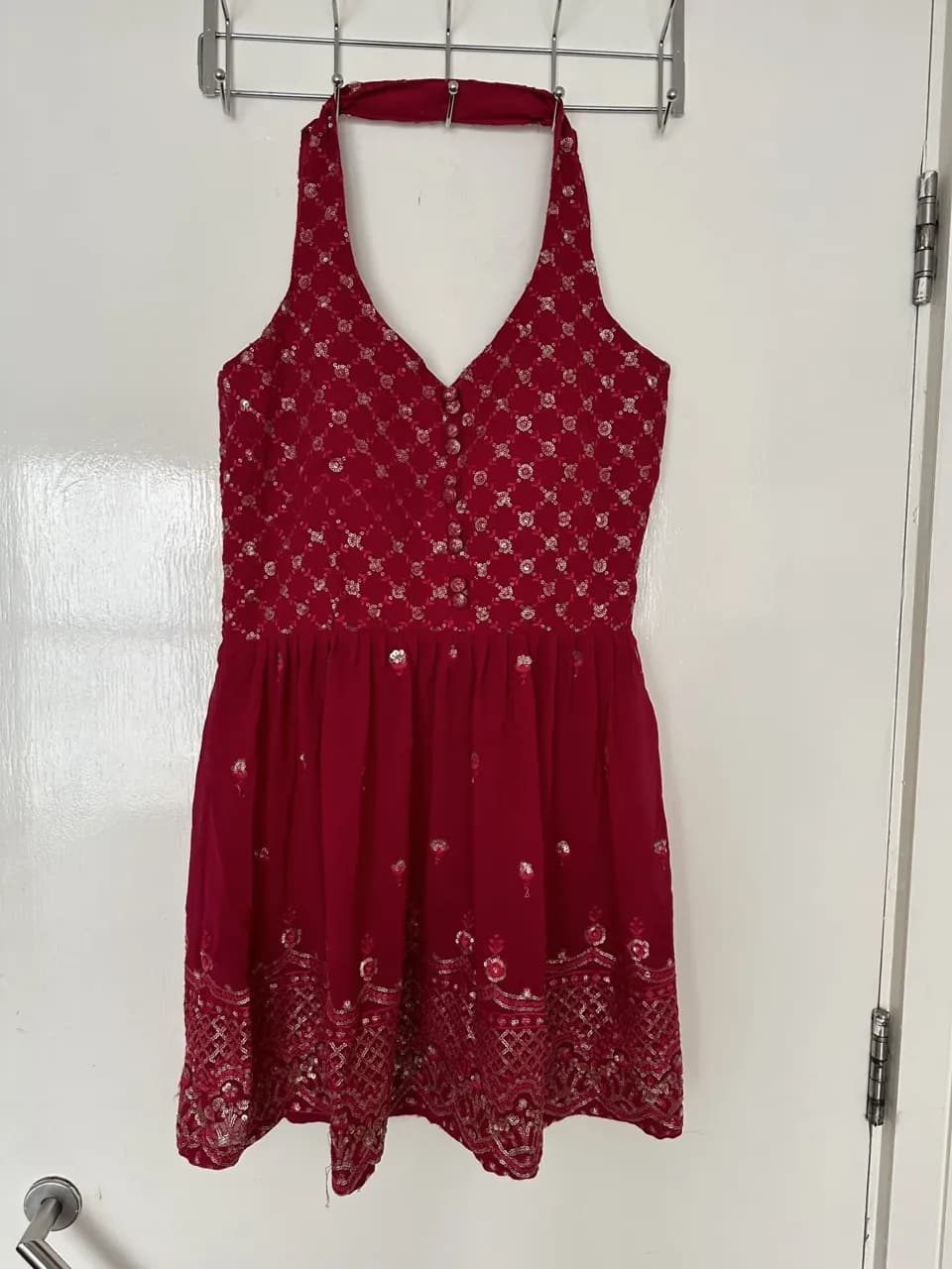 Pink kurta choli