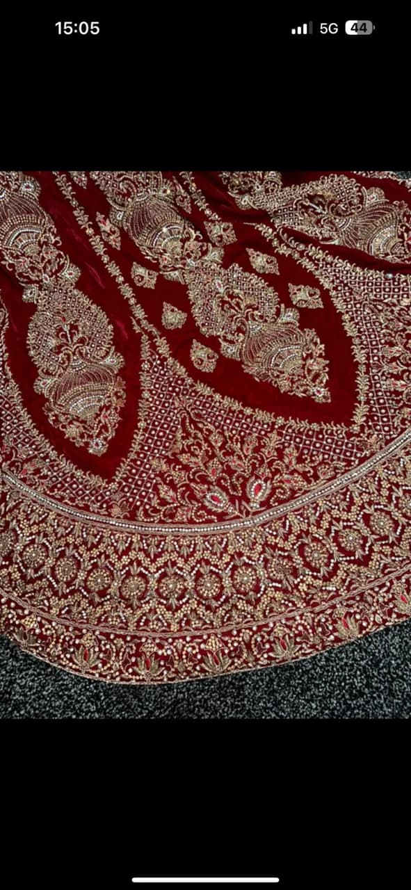 Beautiful red bridal dress brand new