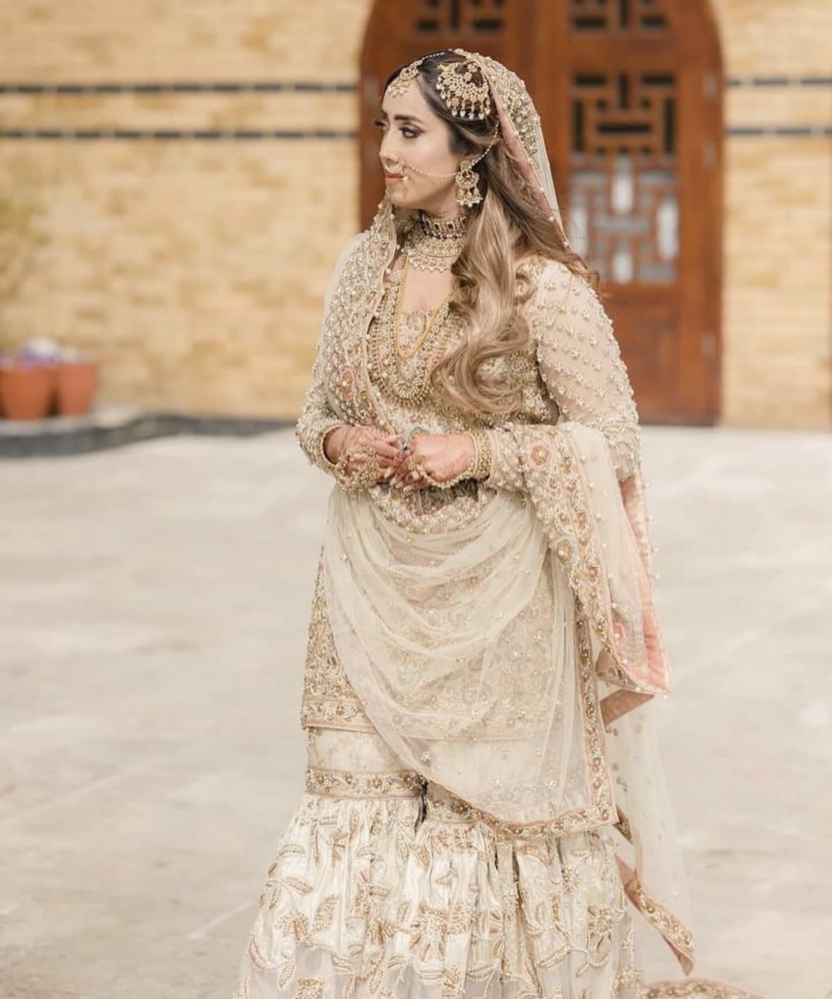 Texheeb original gharara Pearl details and trail