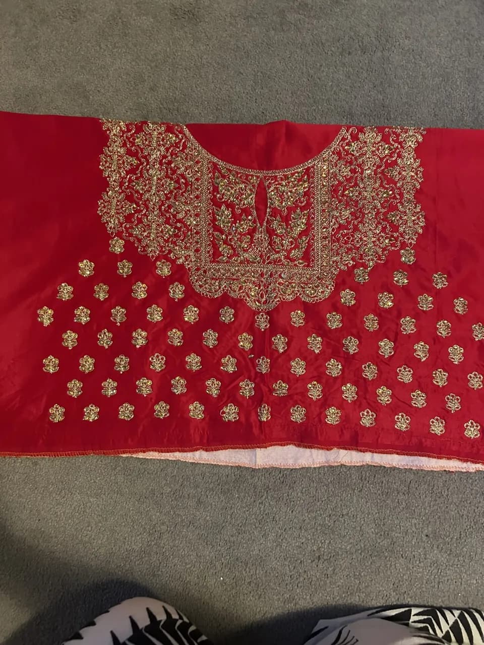 Red wedding lehenga thumbnail 3