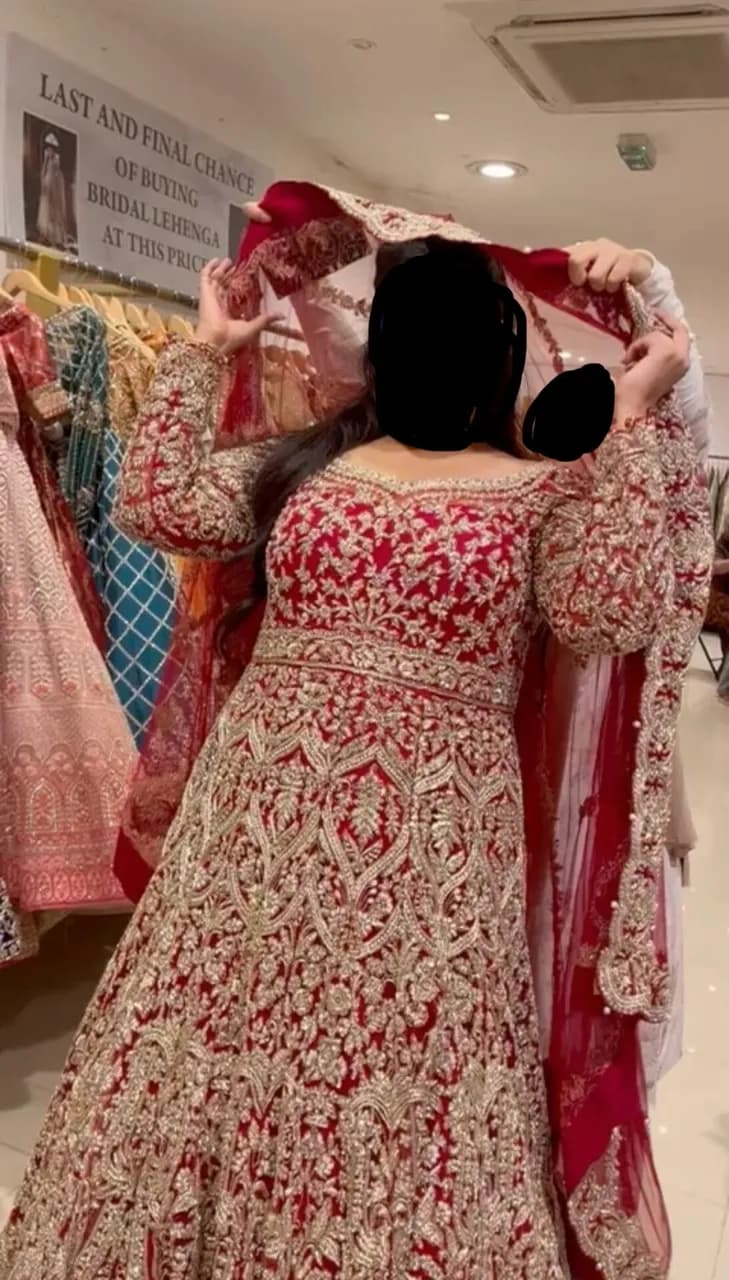 Red Bridal Dress - Mongas. Never worn