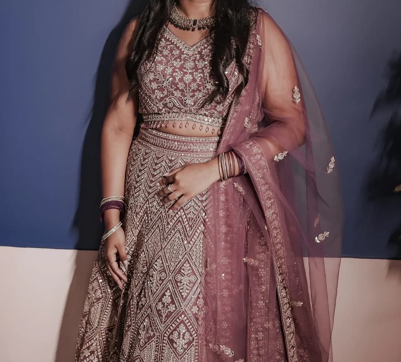 Dusty Pink Lehenga thumbnail 2