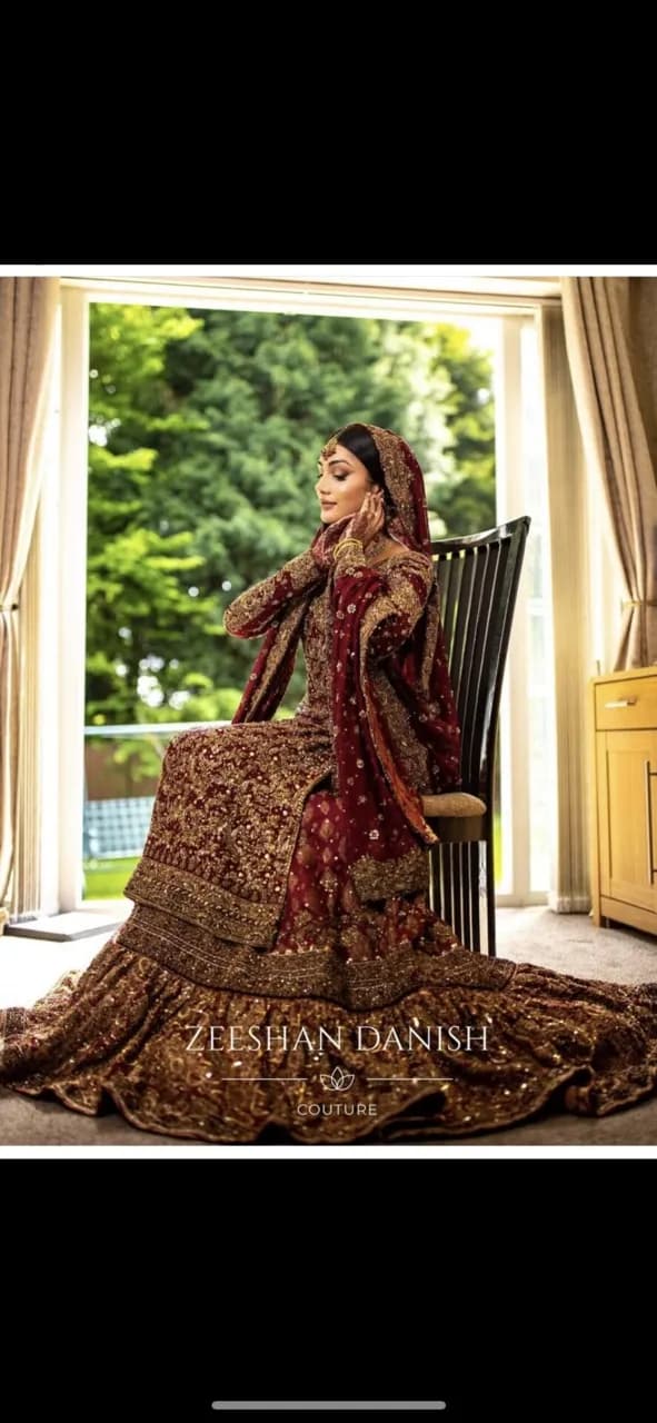 Shakeels by Zeeshan Danish Asian bridal lengha thumbnail 3