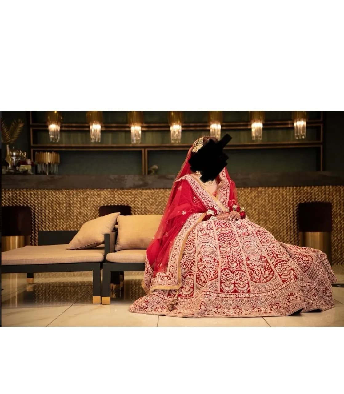 Asian bridal lengha thumbnail 6