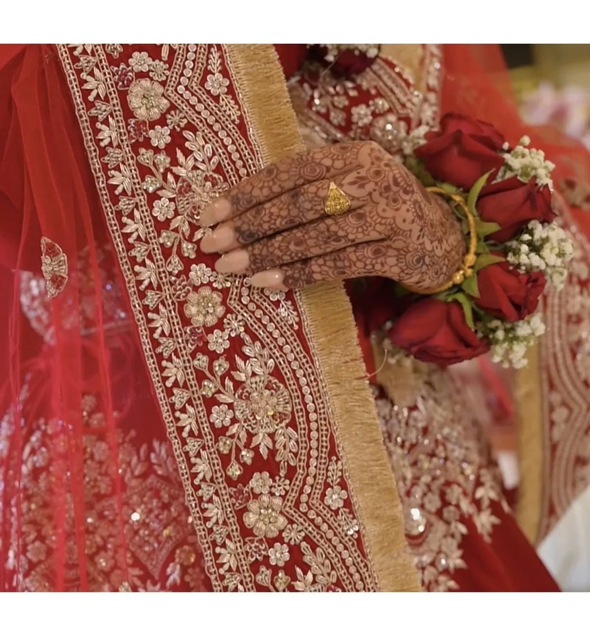 Asian bridal lengha thumbnail 3