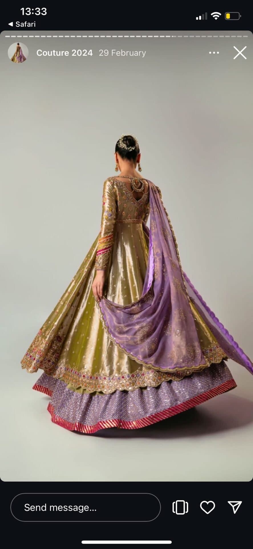 Nimrah Khokhar designer suit thumbnail 3
