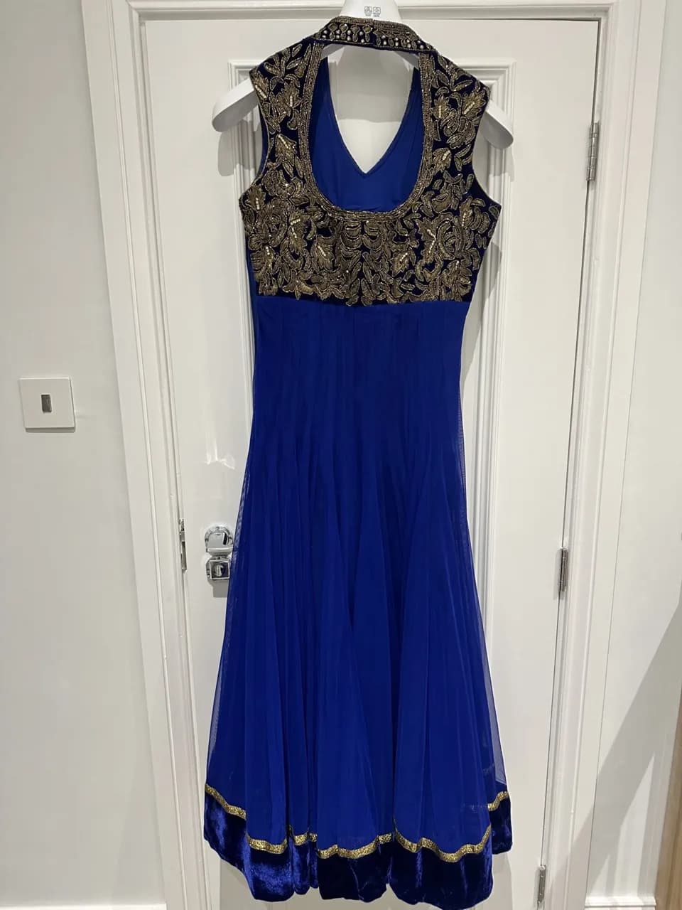 Blue Sleeveless Gown thumbnail 2
