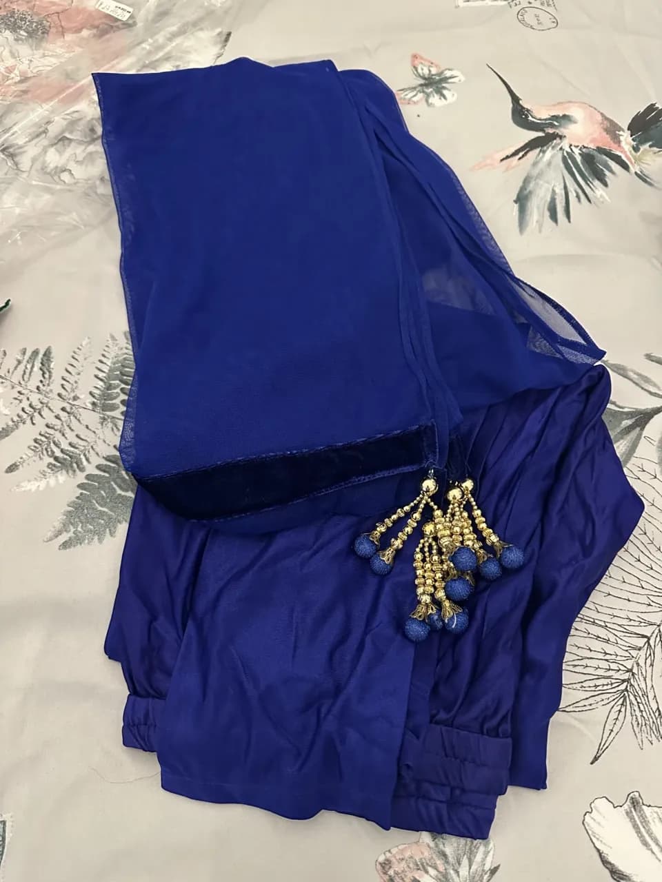 Blue Sleeveless Gown thumbnail 3