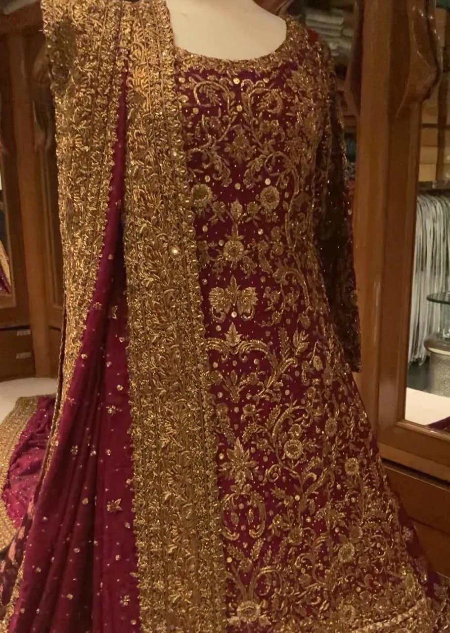 Brand new never worn heavy Shakeels by Zeeshan Danish bridal thumbnail 2
