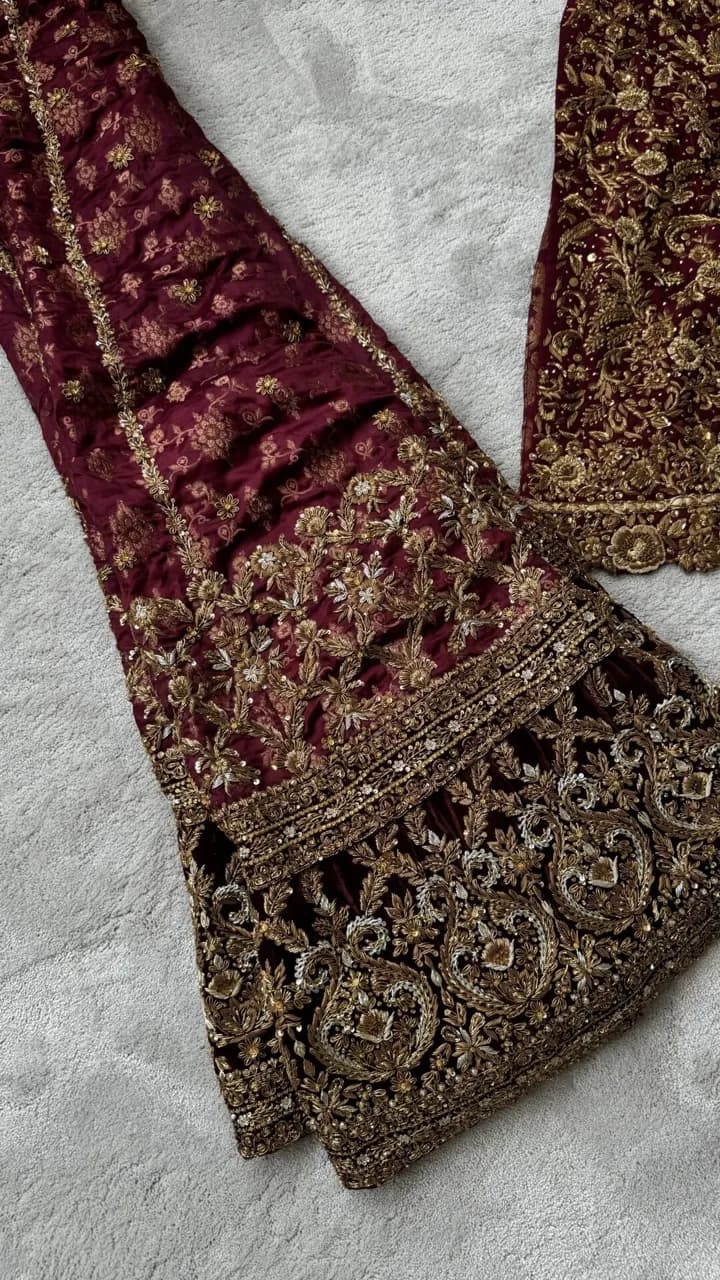 Brand new never worn heavy Shakeels by Zeeshan Danish bridal thumbnail 7