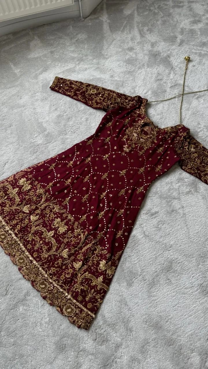 Brand new never worn heavy Shakeels by Zeeshan Danish bridal thumbnail 8
