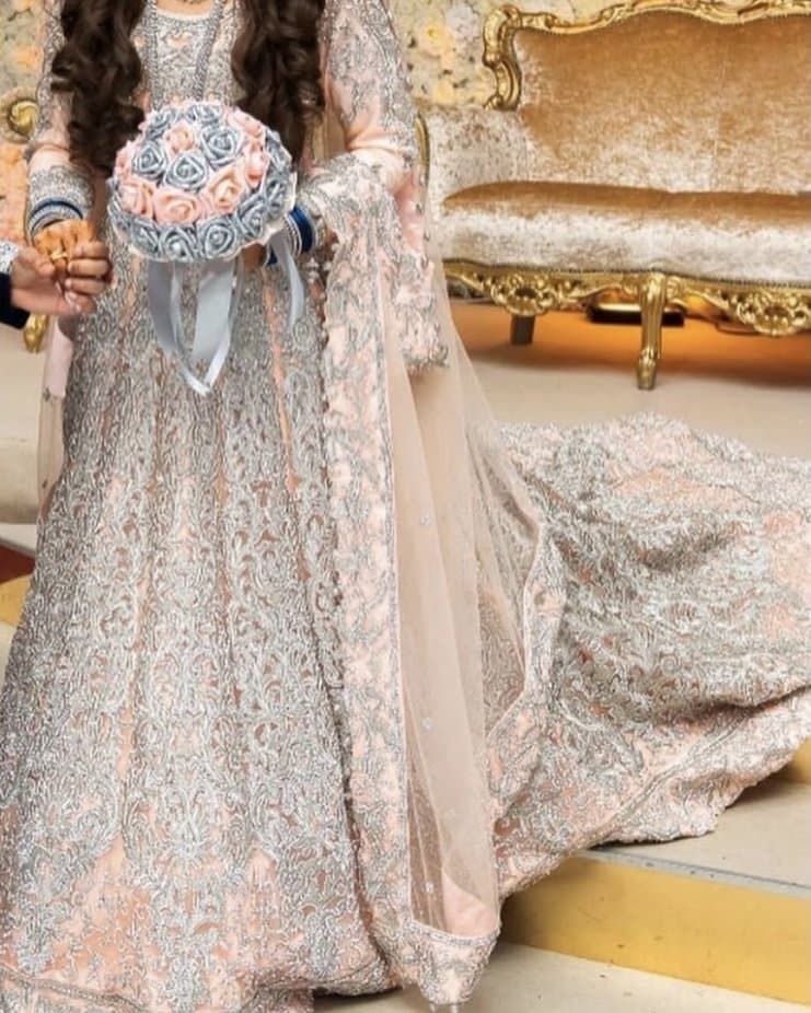 Walima dress with tail thumbnail 2