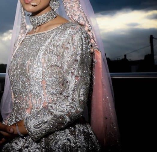 Walima dress with tail thumbnail 3