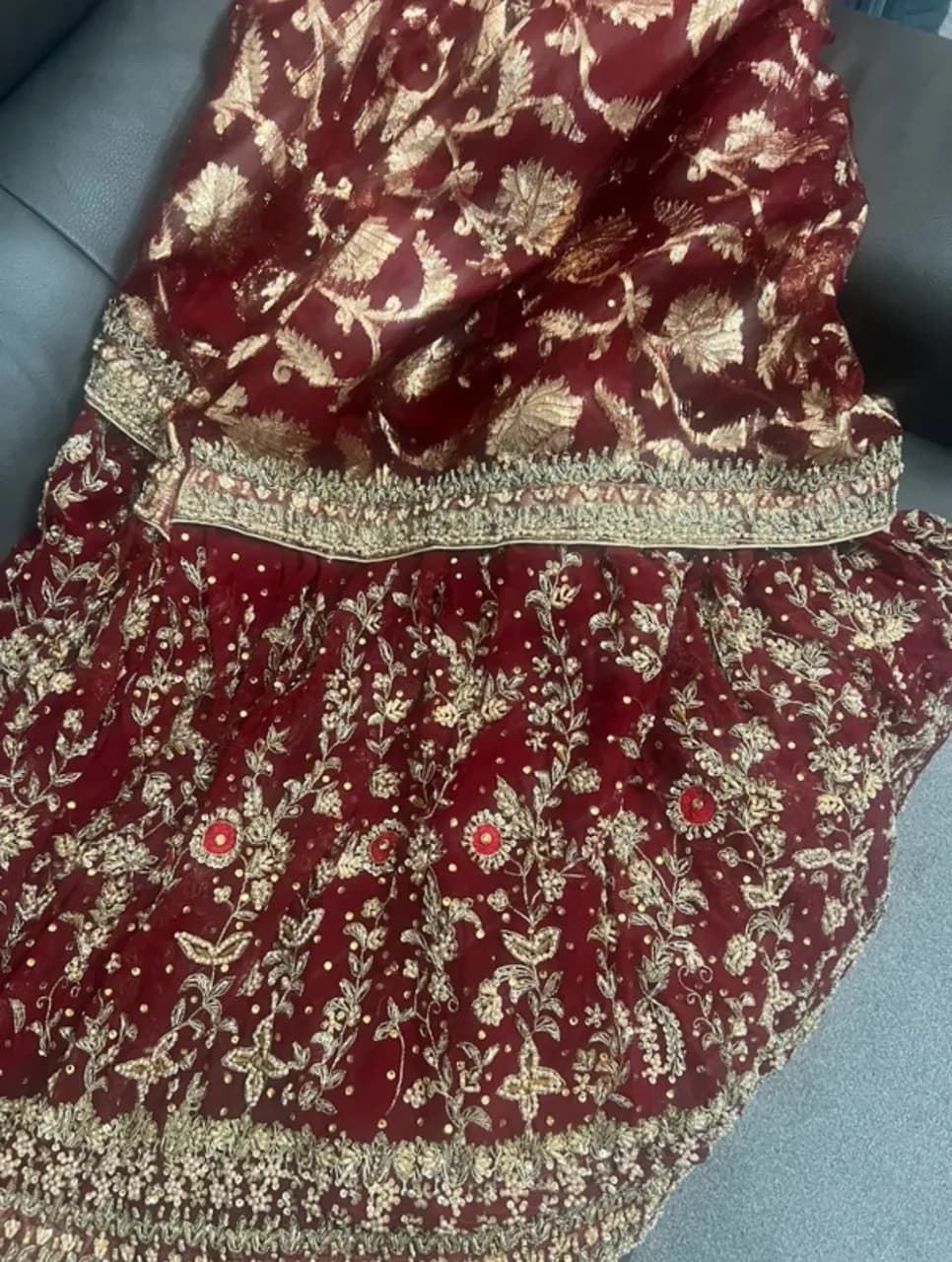 bridal wedding lengha thumbnail 5