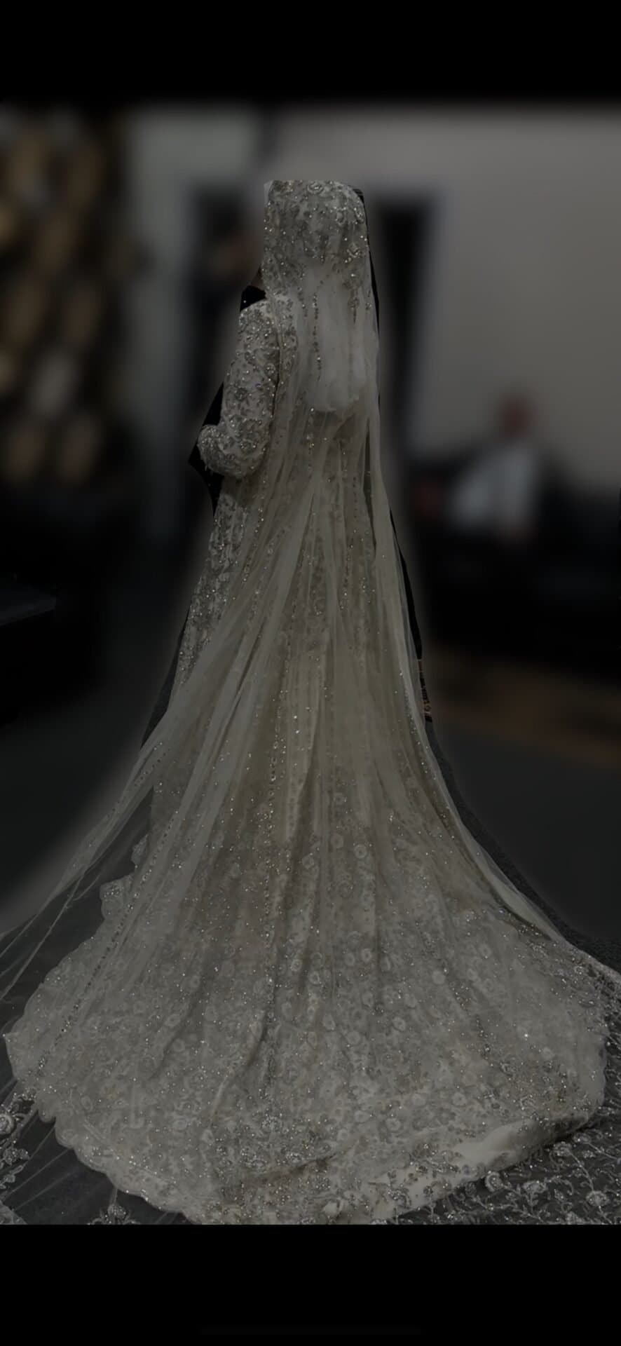 Walima Wedding Dress Ivory thumbnail 3