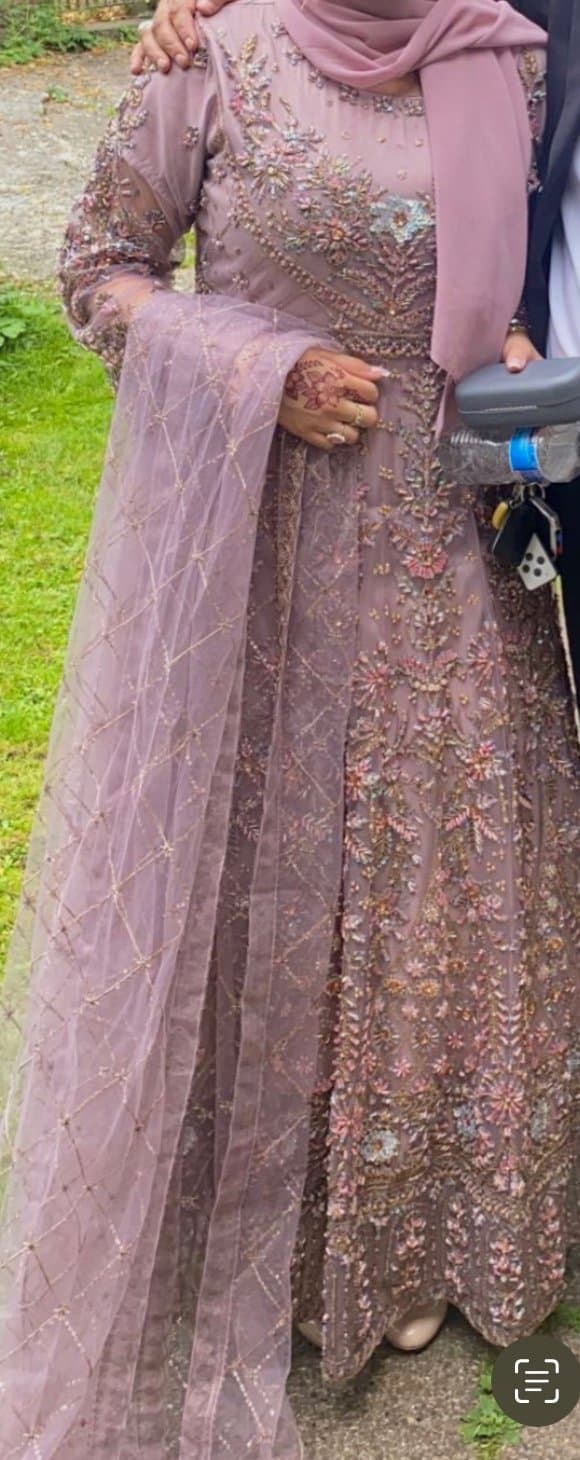 Blue Pakistani Wedding Dress