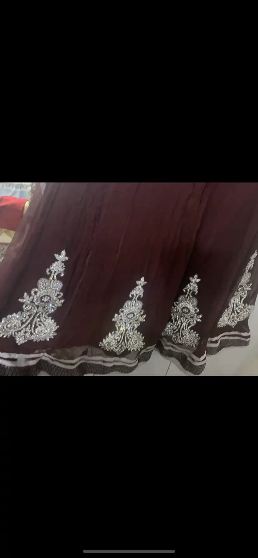 Ladies Brown and silver deco flary diamonds dress 3 piece outfit One size thumbnail 4