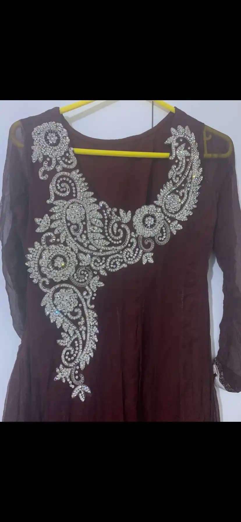 Ladies Brown and silver deco flary diamonds dress 3 piece outfit One size thumbnail 3