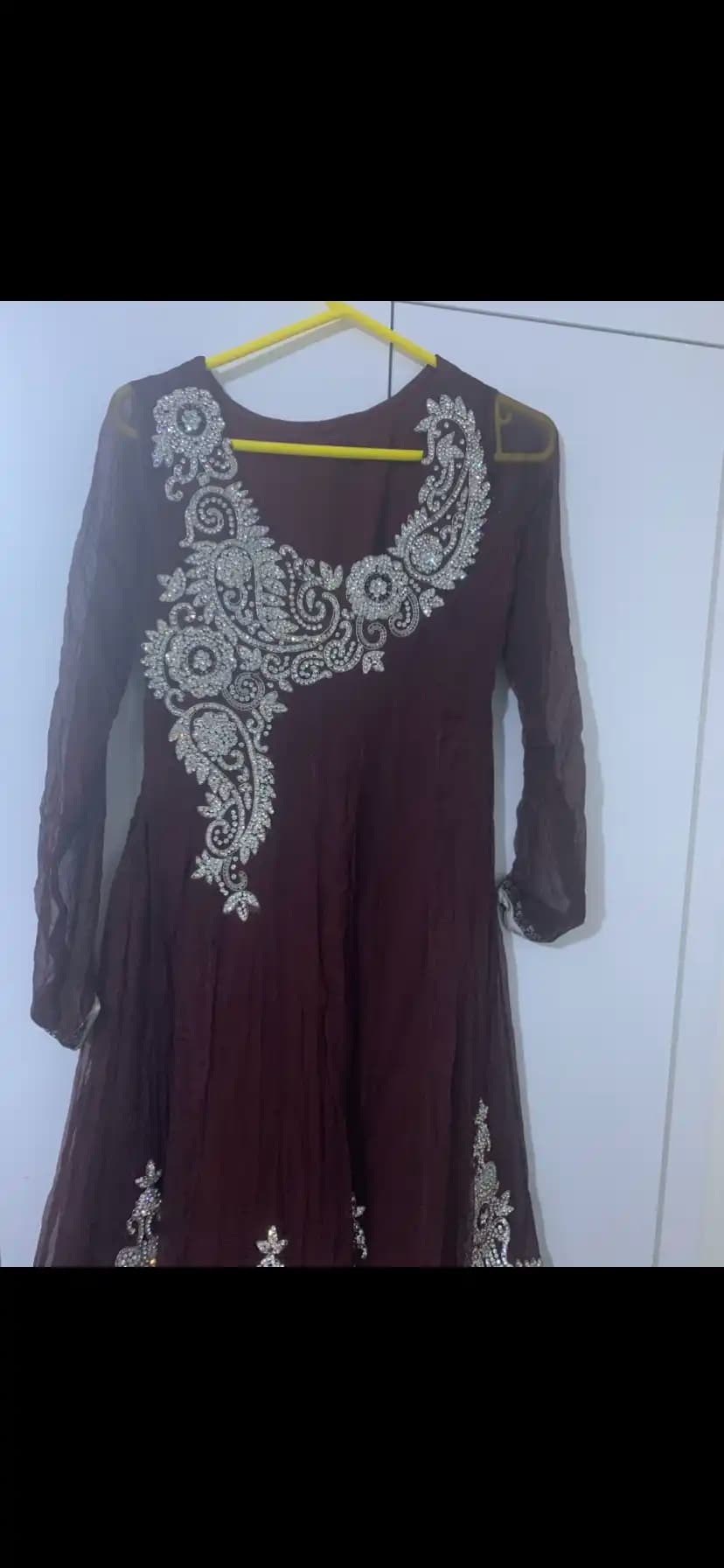 Ladies Brown and silver deco flary diamonds dress 3 piece outfit One size thumbnail 2