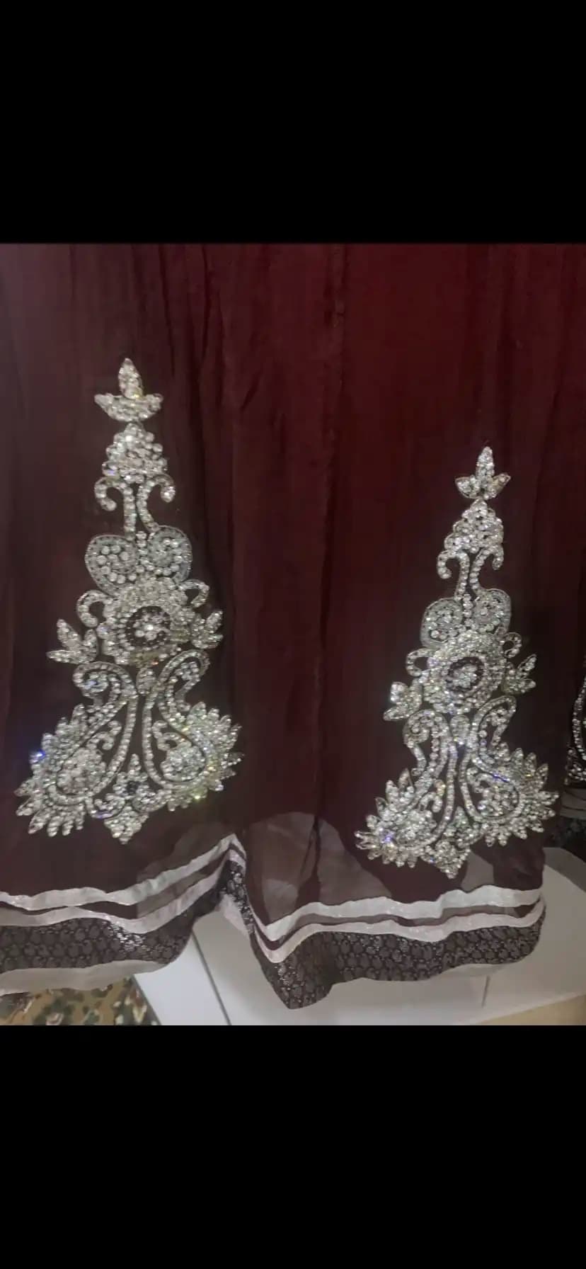 Ladies Brown and silver deco flary diamonds dress 3 piece outfit One size thumbnail 6