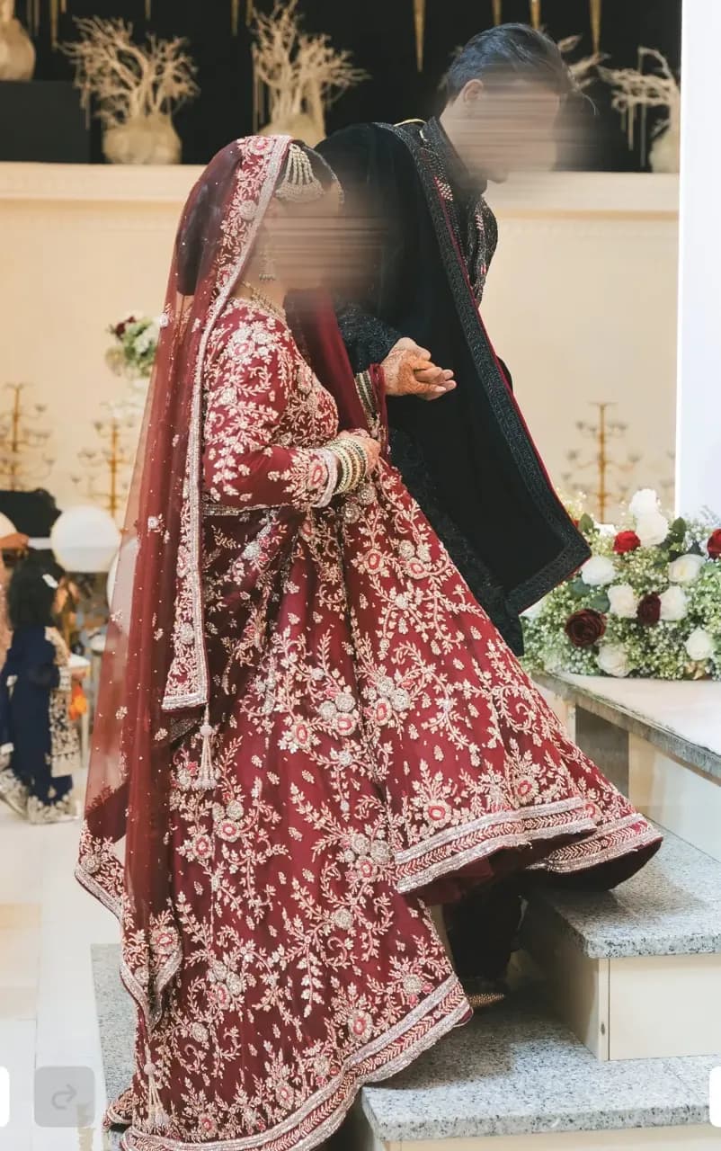 Red Bridal Dress thumbnail 3