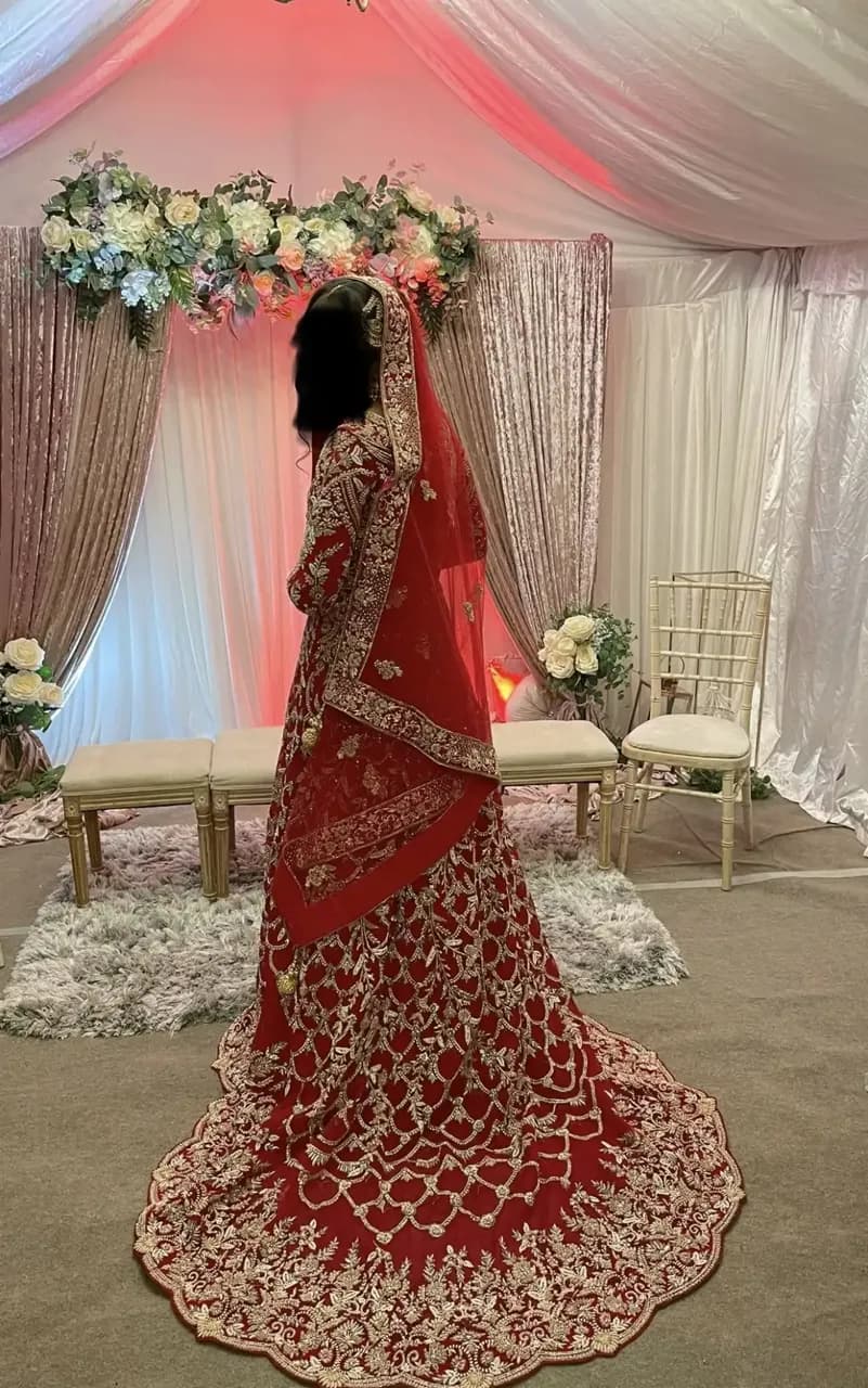 Red Wedding dress thumbnail 5