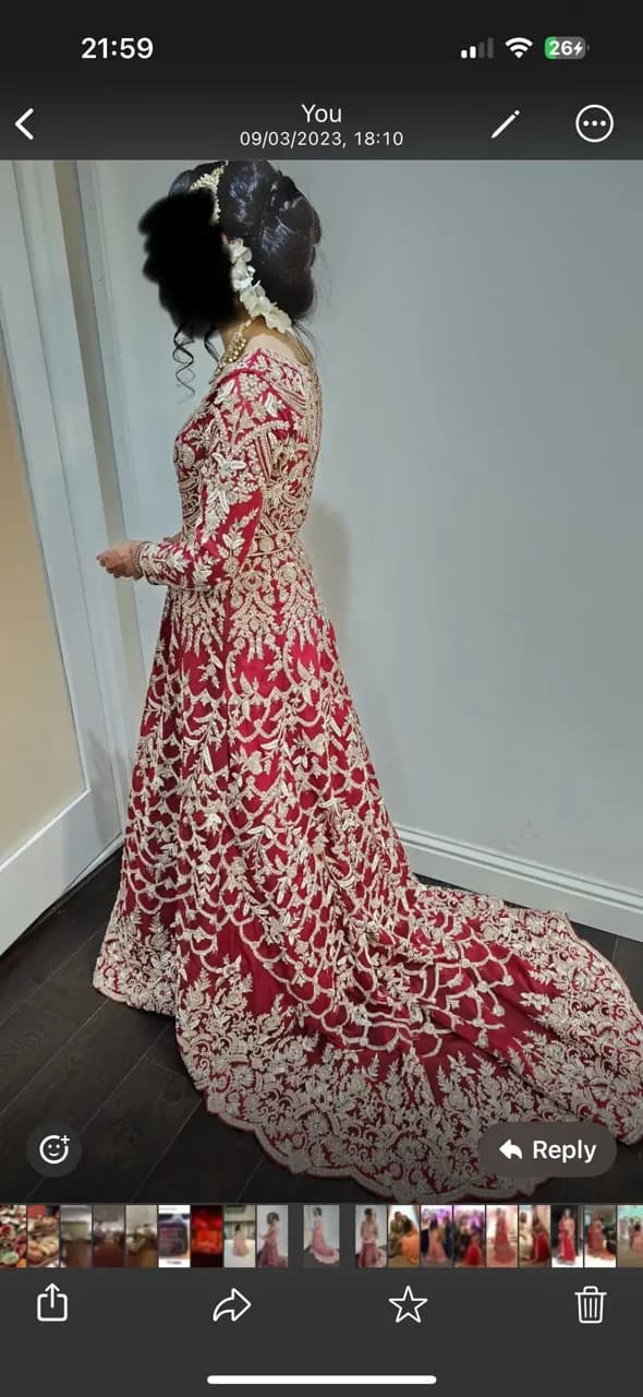 Red Wedding dress