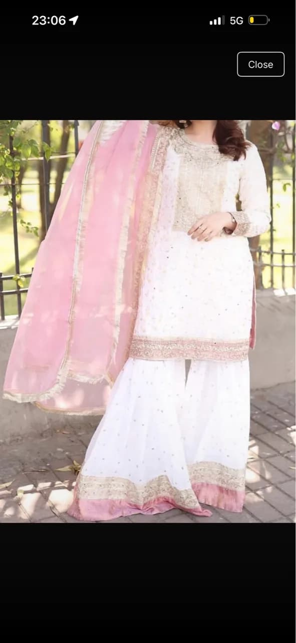 Beautiful Pink Gharara