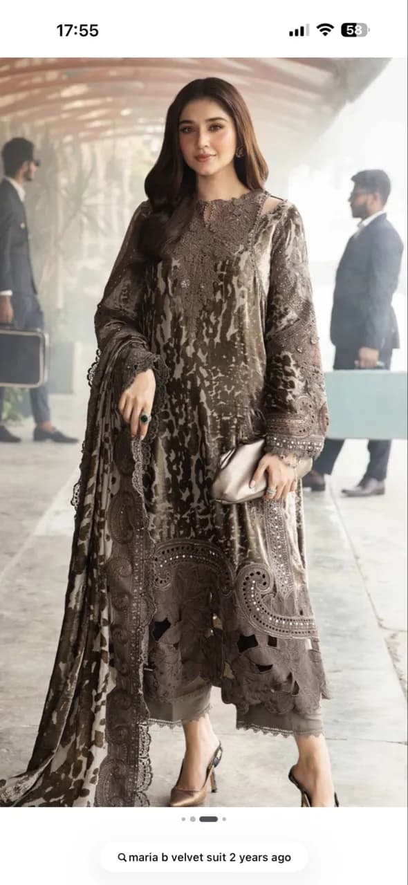 Maria b original velvet suit — image 1