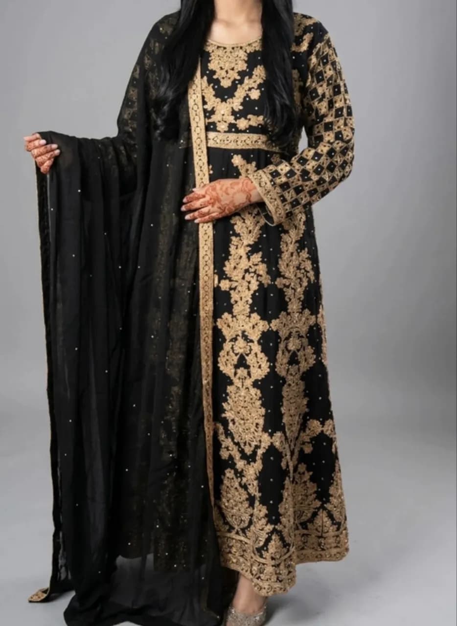 3pc chiffon maxi suit — image 1