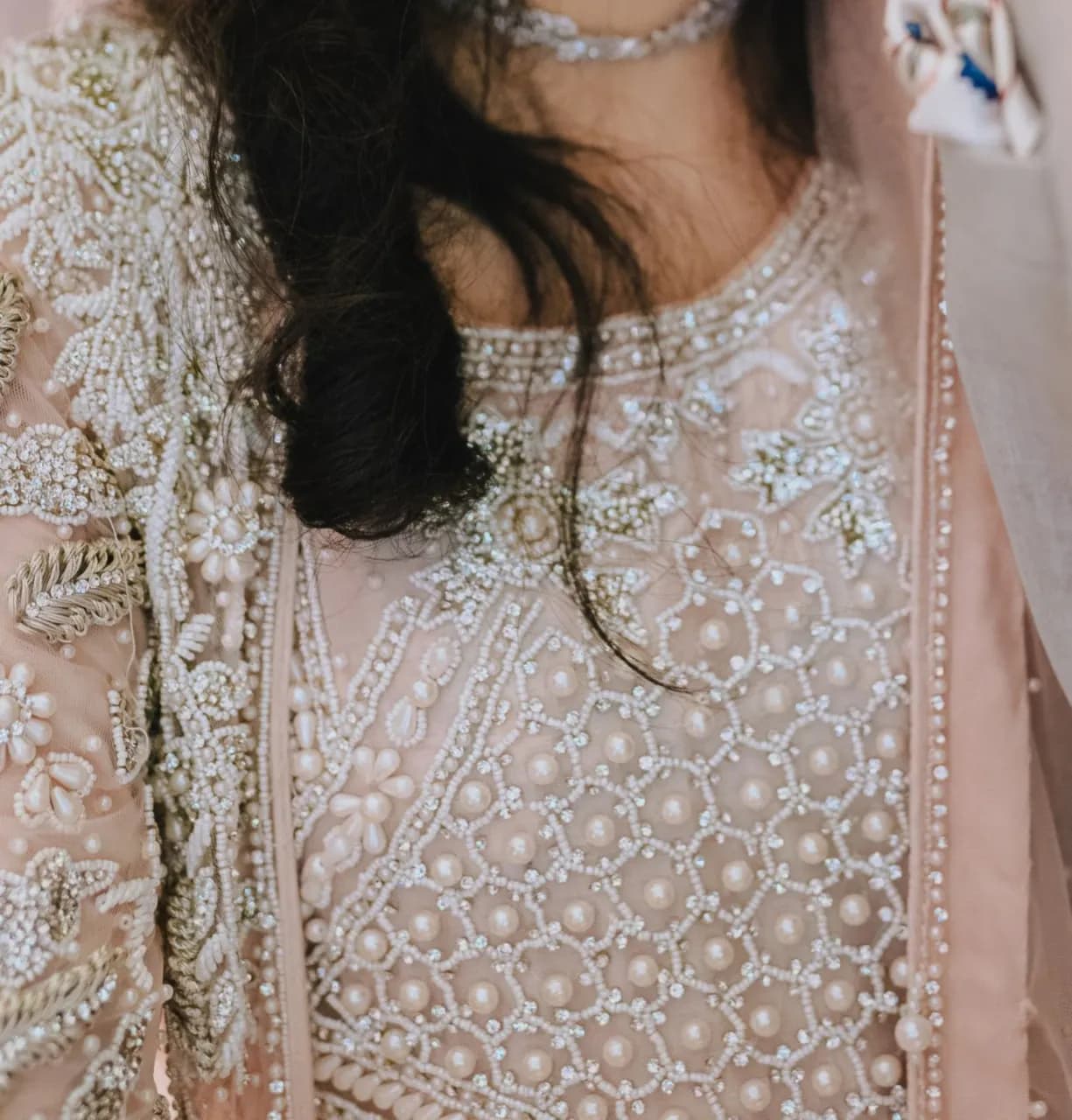 Elegant Women’s Bridal Embroidered Organza Salwar Kameez with Dupatta & Gown — image 1