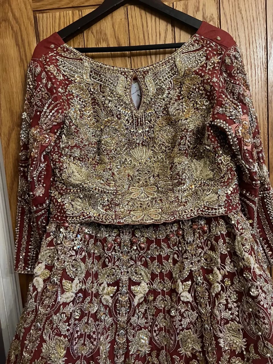 Bridal lengha red — image 1