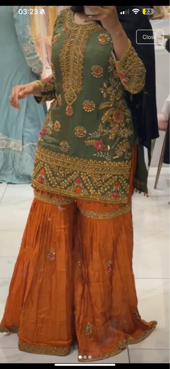 Bridal mendhi outfit — image 1